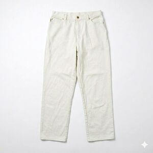 Lauren Jeans Co Ralph Lauren White Jeans Women’s Size 14 Stretch Denim